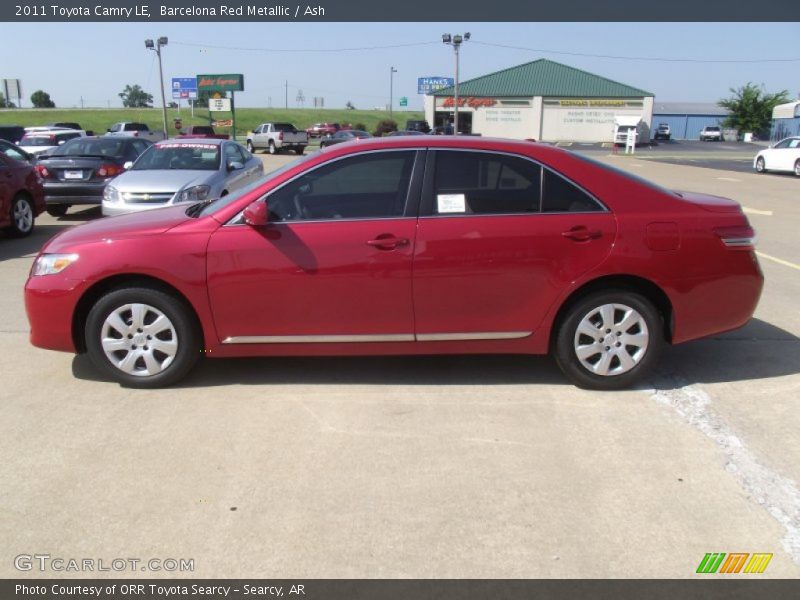 Barcelona Red Metallic / Ash 2011 Toyota Camry LE