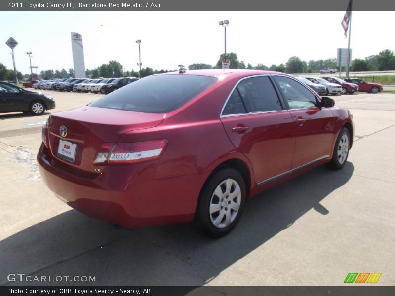 Barcelona Red Metallic / Ash 2011 Toyota Camry LE