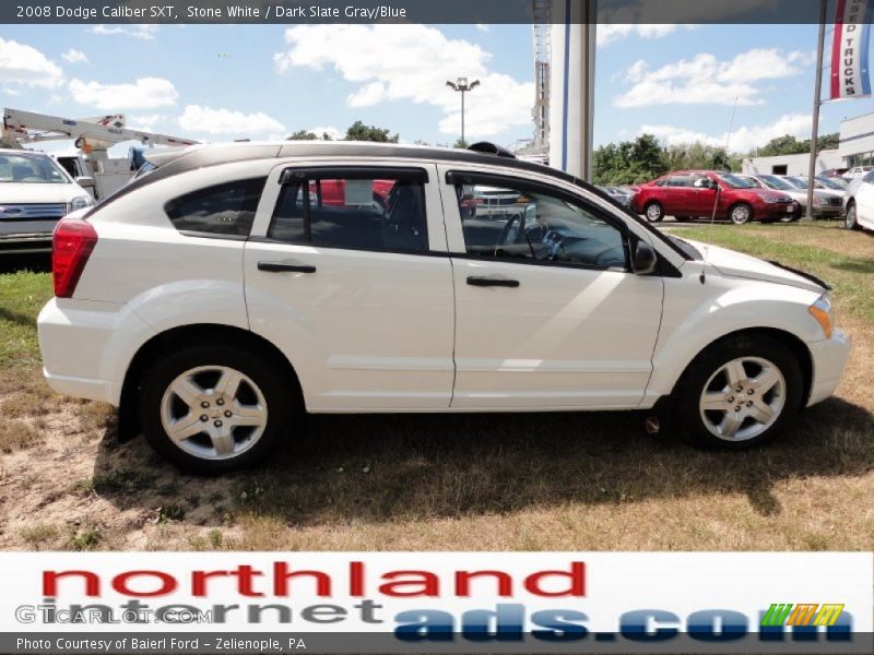 Stone White / Dark Slate Gray/Blue 2008 Dodge Caliber SXT