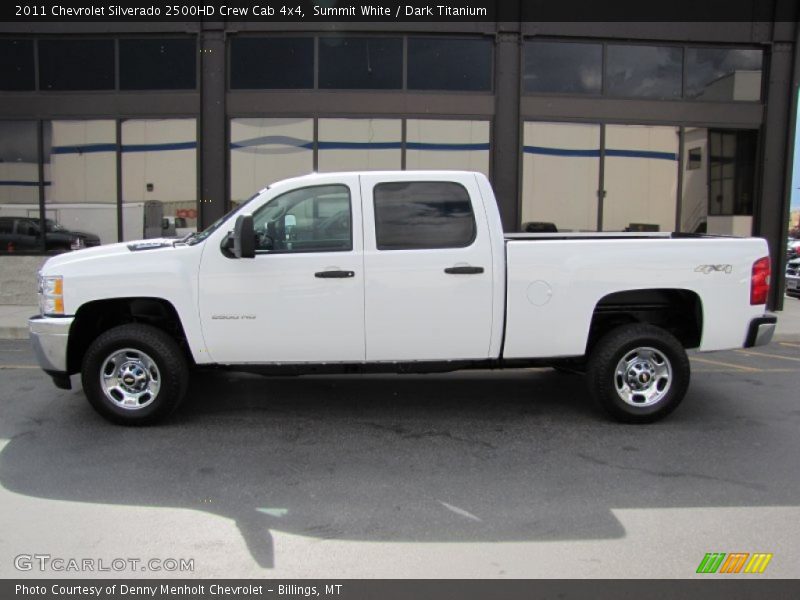 Summit White / Dark Titanium 2011 Chevrolet Silverado 2500HD Crew Cab 4x4