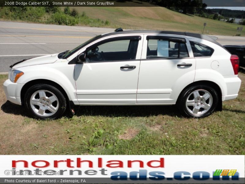 Stone White / Dark Slate Gray/Blue 2008 Dodge Caliber SXT