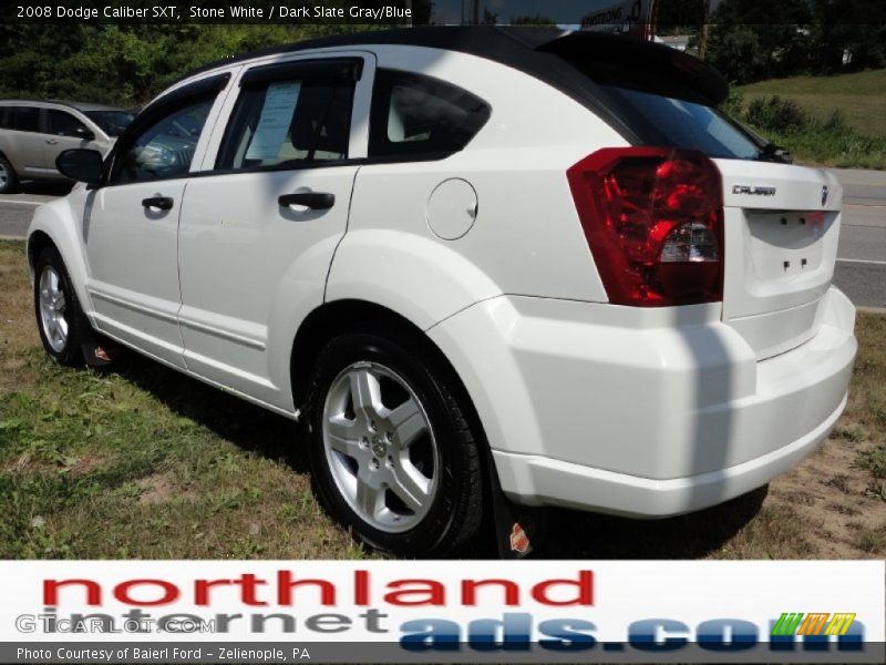 Stone White / Dark Slate Gray/Blue 2008 Dodge Caliber SXT