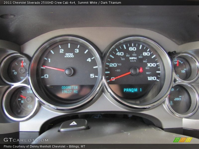 Summit White / Dark Titanium 2011 Chevrolet Silverado 2500HD Crew Cab 4x4