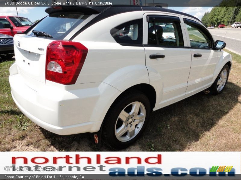 Stone White / Dark Slate Gray/Blue 2008 Dodge Caliber SXT