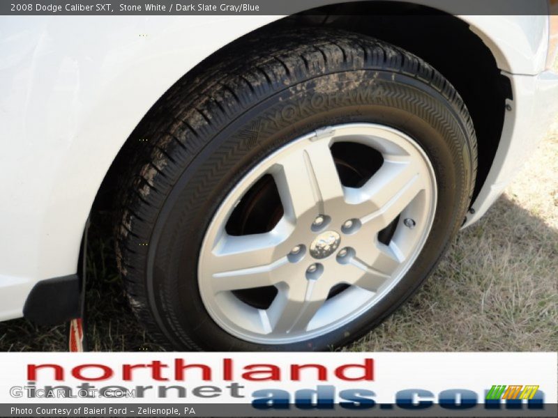 Stone White / Dark Slate Gray/Blue 2008 Dodge Caliber SXT