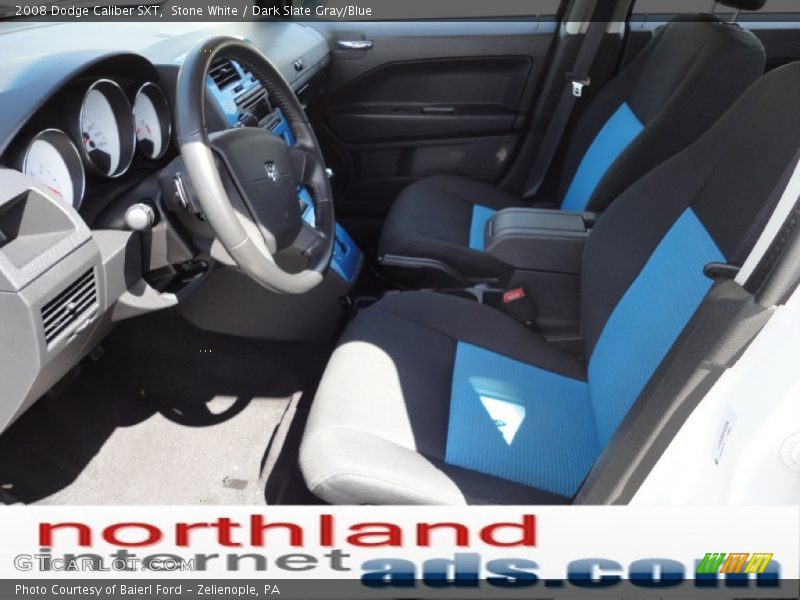 Stone White / Dark Slate Gray/Blue 2008 Dodge Caliber SXT