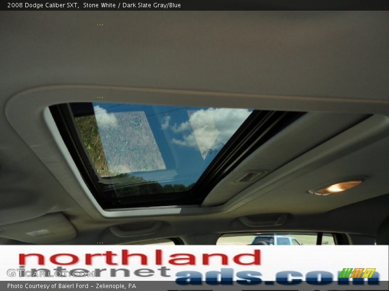 Stone White / Dark Slate Gray/Blue 2008 Dodge Caliber SXT