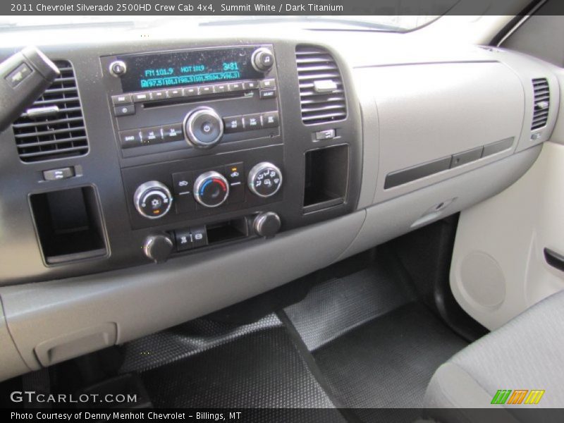 Summit White / Dark Titanium 2011 Chevrolet Silverado 2500HD Crew Cab 4x4