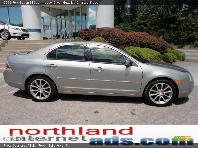 Vapor Silver Metallic / Charcoal Black 2009 Ford Fusion SE Sport