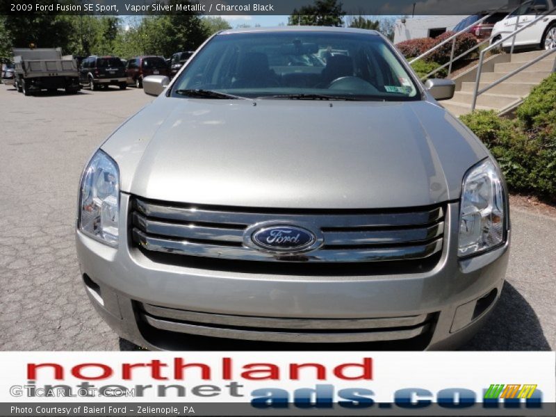 Vapor Silver Metallic / Charcoal Black 2009 Ford Fusion SE Sport
