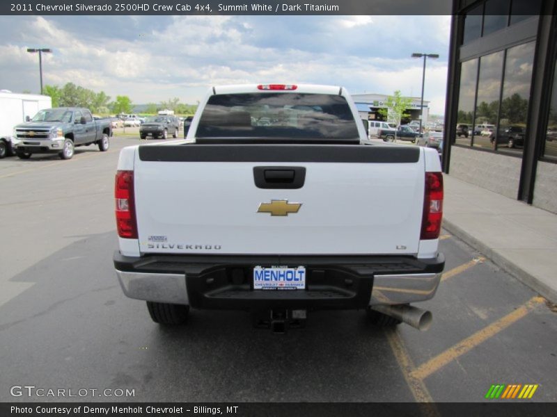 Summit White / Dark Titanium 2011 Chevrolet Silverado 2500HD Crew Cab 4x4