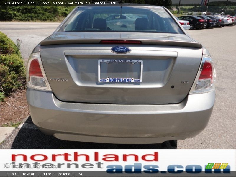 Vapor Silver Metallic / Charcoal Black 2009 Ford Fusion SE Sport