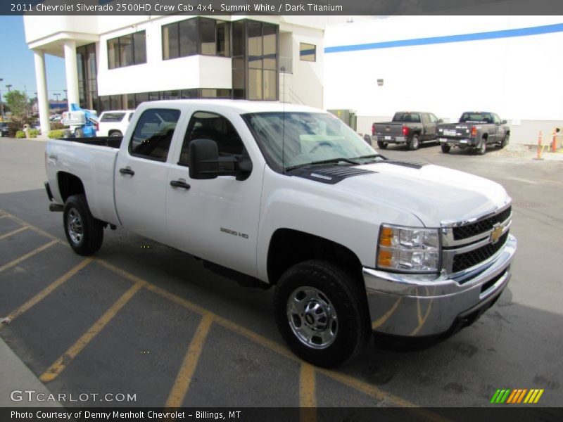 Summit White / Dark Titanium 2011 Chevrolet Silverado 2500HD Crew Cab 4x4