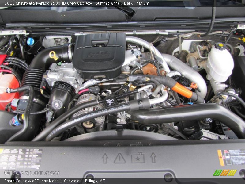 Summit White / Dark Titanium 2011 Chevrolet Silverado 2500HD Crew Cab 4x4