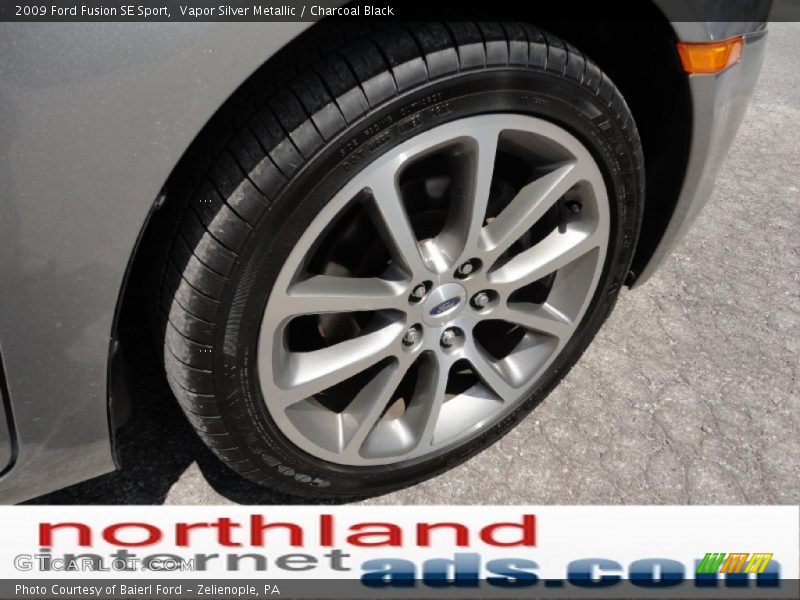 Vapor Silver Metallic / Charcoal Black 2009 Ford Fusion SE Sport