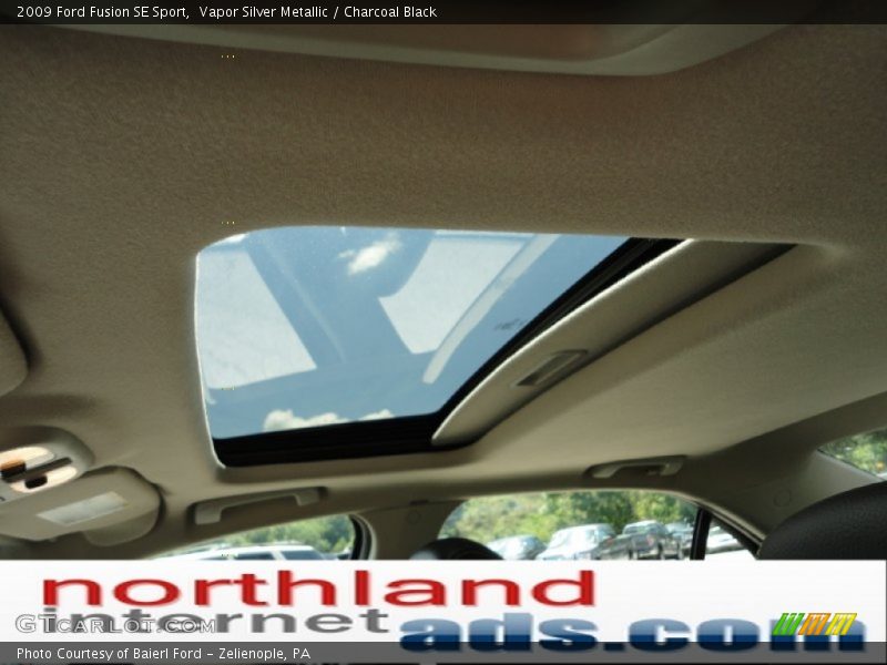 Vapor Silver Metallic / Charcoal Black 2009 Ford Fusion SE Sport
