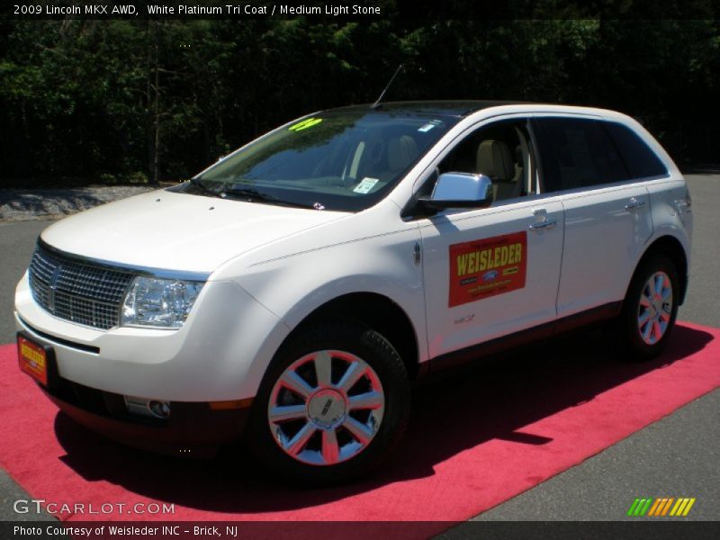 White Platinum Tri Coat / Medium Light Stone 2009 Lincoln MKX AWD