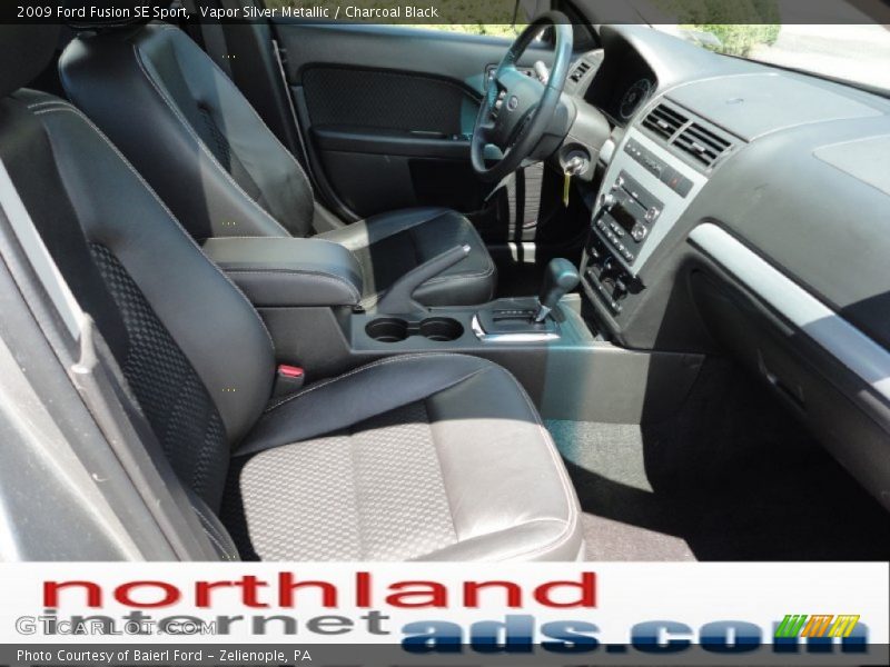 Vapor Silver Metallic / Charcoal Black 2009 Ford Fusion SE Sport