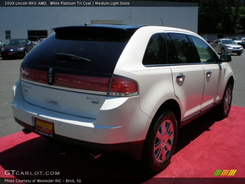 White Platinum Tri Coat / Medium Light Stone 2009 Lincoln MKX AWD