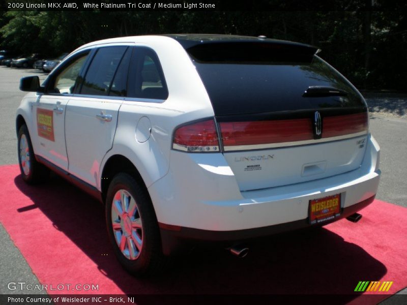 White Platinum Tri Coat / Medium Light Stone 2009 Lincoln MKX AWD