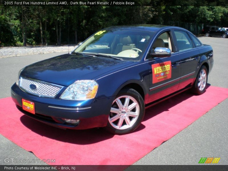 Dark Blue Pearl Metallic / Pebble Beige 2005 Ford Five Hundred Limited AWD
