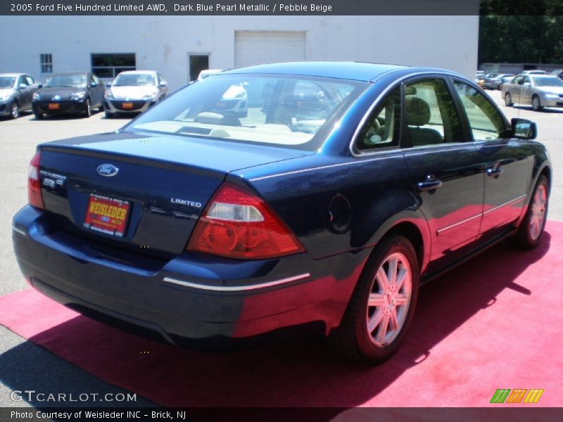 Dark Blue Pearl Metallic / Pebble Beige 2005 Ford Five Hundred Limited AWD