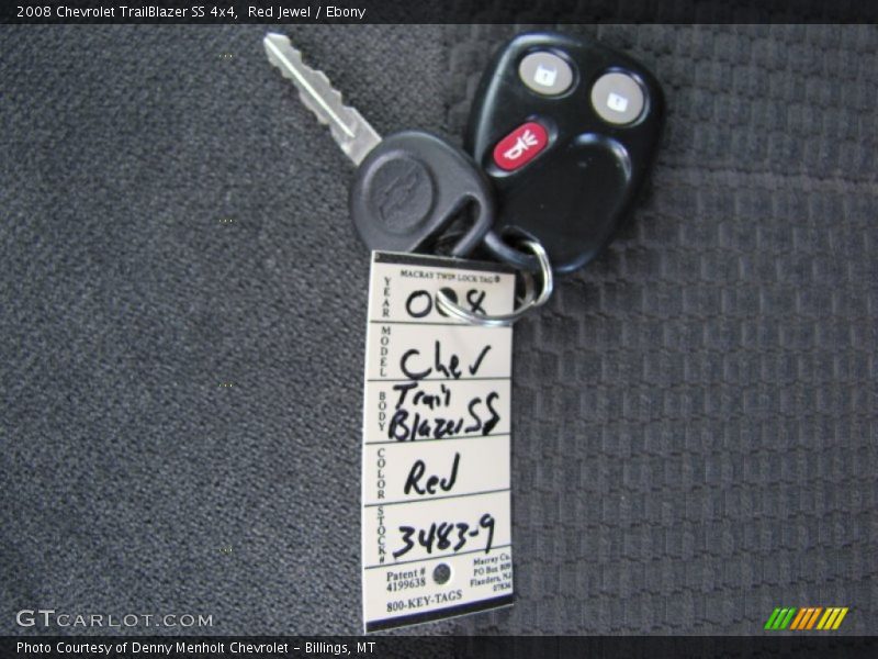 Red Jewel / Ebony 2008 Chevrolet TrailBlazer SS 4x4