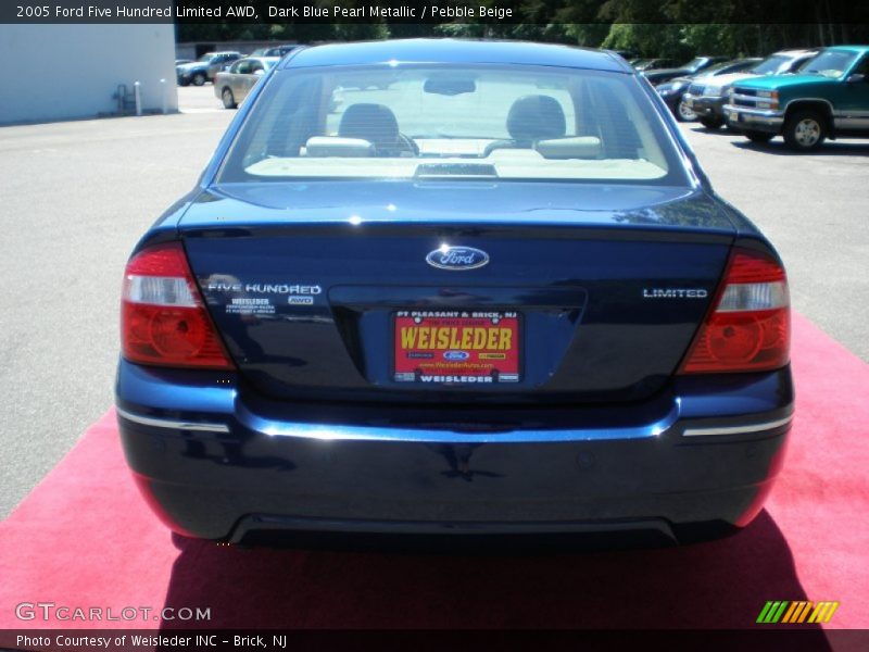 Dark Blue Pearl Metallic / Pebble Beige 2005 Ford Five Hundred Limited AWD