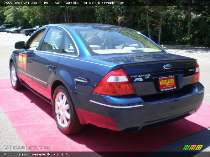Dark Blue Pearl Metallic / Pebble Beige 2005 Ford Five Hundred Limited AWD