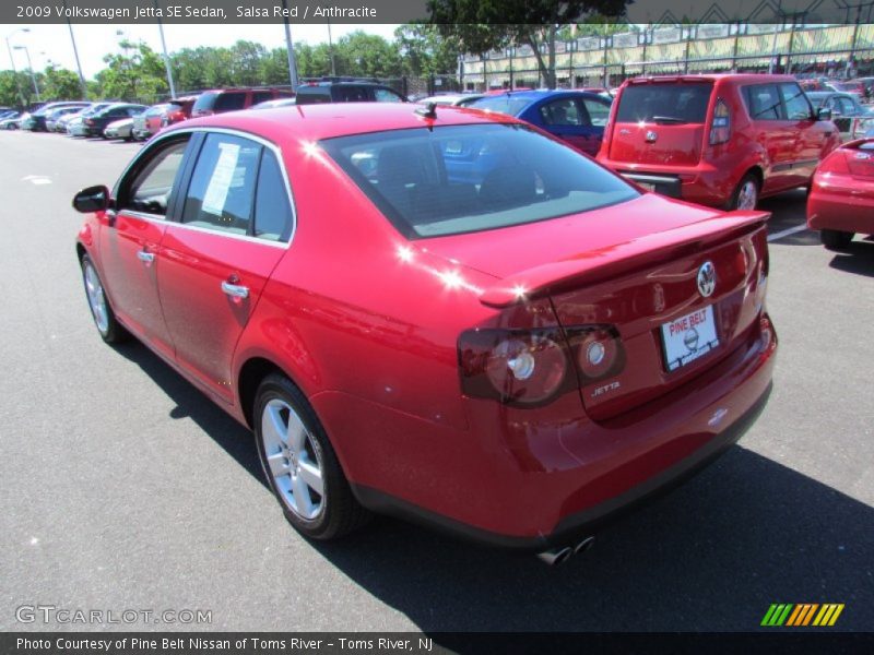 Salsa Red / Anthracite 2009 Volkswagen Jetta SE Sedan