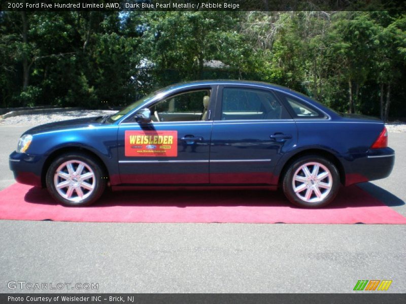 Dark Blue Pearl Metallic / Pebble Beige 2005 Ford Five Hundred Limited AWD