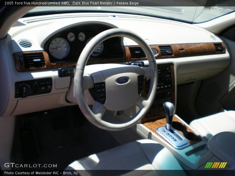 Dark Blue Pearl Metallic / Pebble Beige 2005 Ford Five Hundred Limited AWD