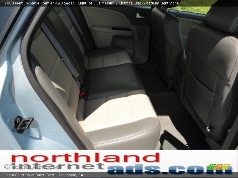 Light Ice Blue Metallic / Charcoal Black/Medium Light Stone 2008 Mercury Sable Premier AWD Sedan