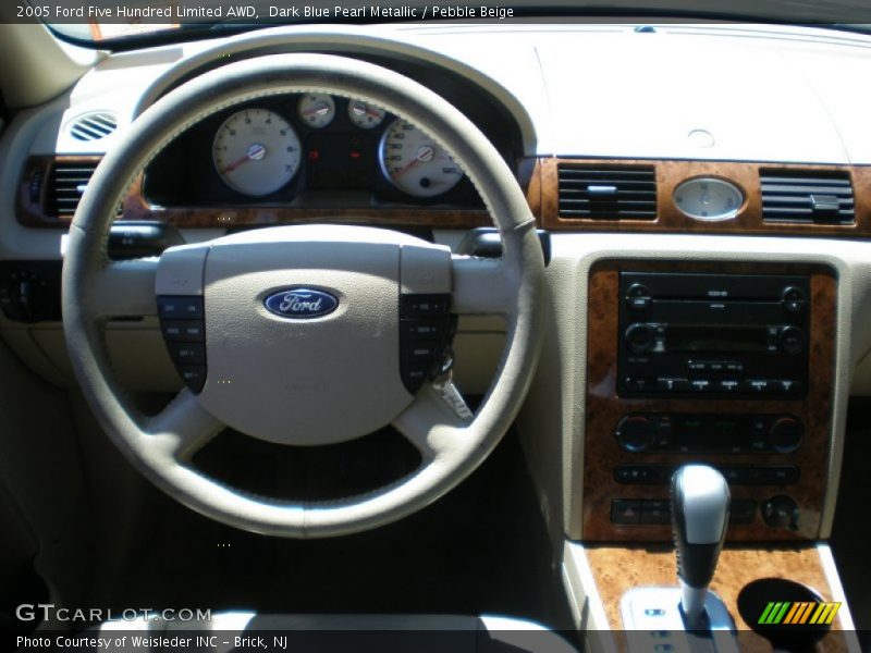 Dark Blue Pearl Metallic / Pebble Beige 2005 Ford Five Hundred Limited AWD