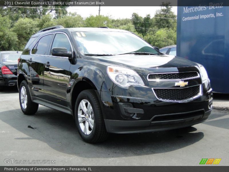 Black / Light Titanium/Jet Black 2011 Chevrolet Equinox LT