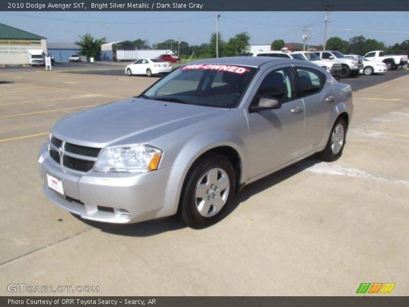 Bright Silver Metallic / Dark Slate Gray 2010 Dodge Avenger SXT