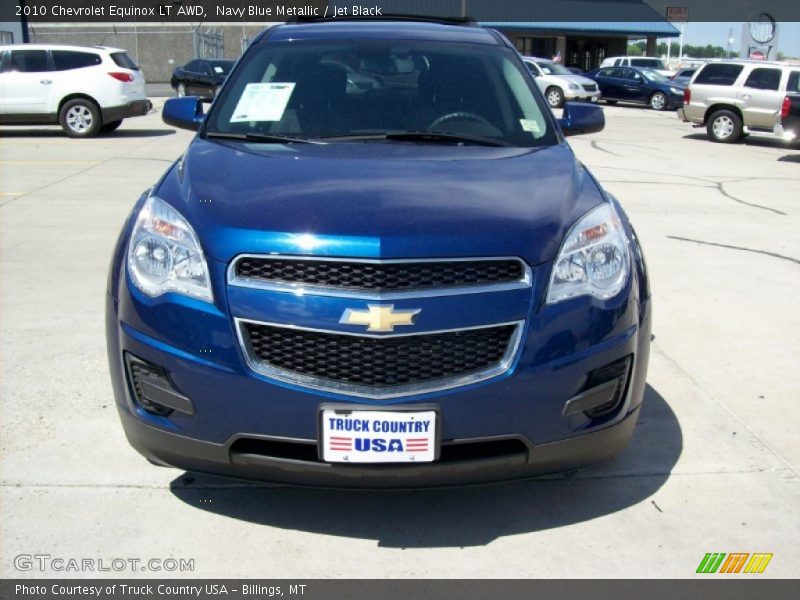 Navy Blue Metallic / Jet Black 2010 Chevrolet Equinox LT AWD