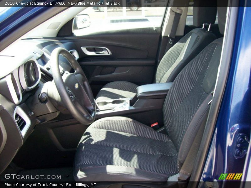 Navy Blue Metallic / Jet Black 2010 Chevrolet Equinox LT AWD