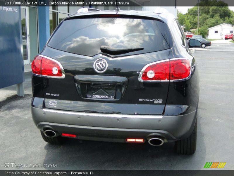 Carbon Black Metallic / Titanium/Dark Titanium 2010 Buick Enclave CXL