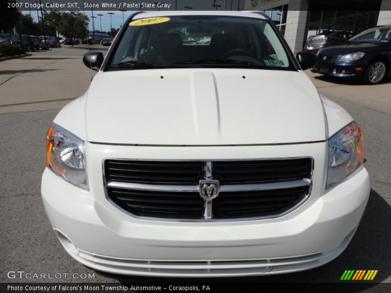 Stone White / Pastel Slate Gray 2007 Dodge Caliber SXT