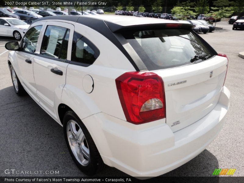 Stone White / Pastel Slate Gray 2007 Dodge Caliber SXT