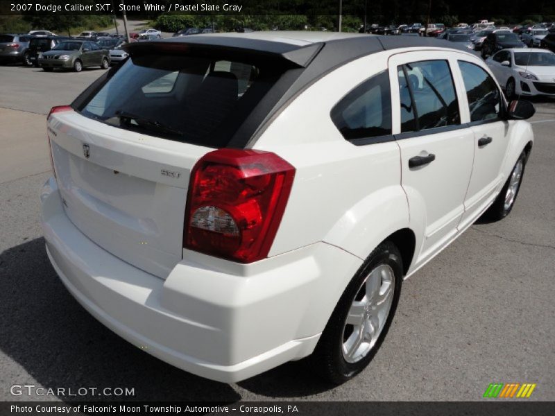 Stone White / Pastel Slate Gray 2007 Dodge Caliber SXT