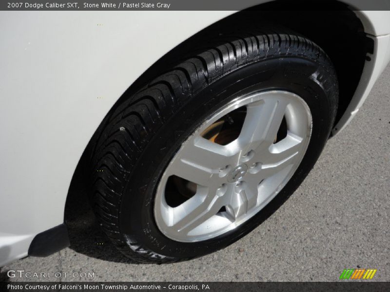 Stone White / Pastel Slate Gray 2007 Dodge Caliber SXT