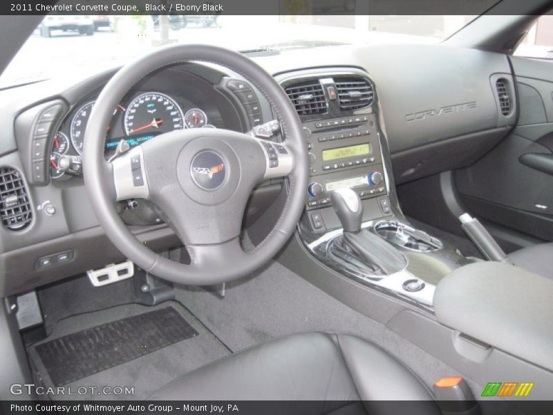 Ebony Black Interior - 2011 Corvette Coupe 