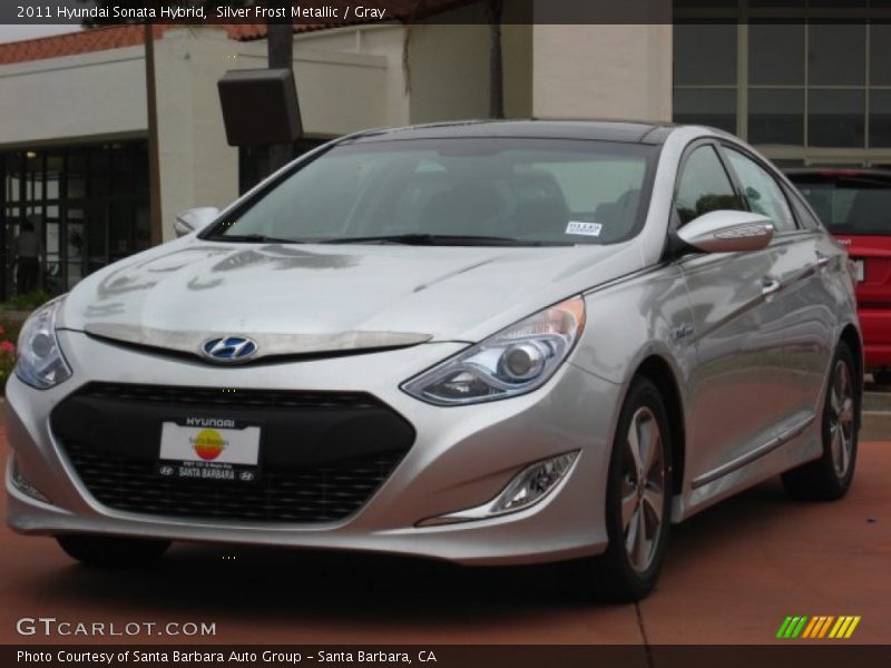 Silver Frost Metallic / Gray 2011 Hyundai Sonata Hybrid