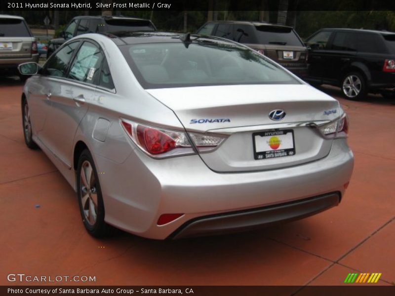 Silver Frost Metallic / Gray 2011 Hyundai Sonata Hybrid