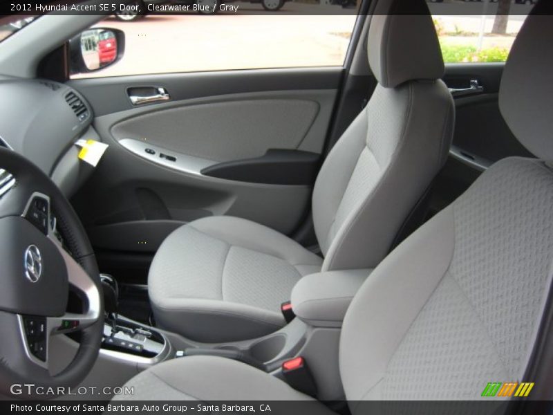  2012 Accent SE 5 Door Gray Interior