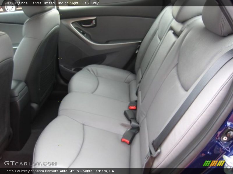 Indigo Night Blue / Gray 2012 Hyundai Elantra Limited