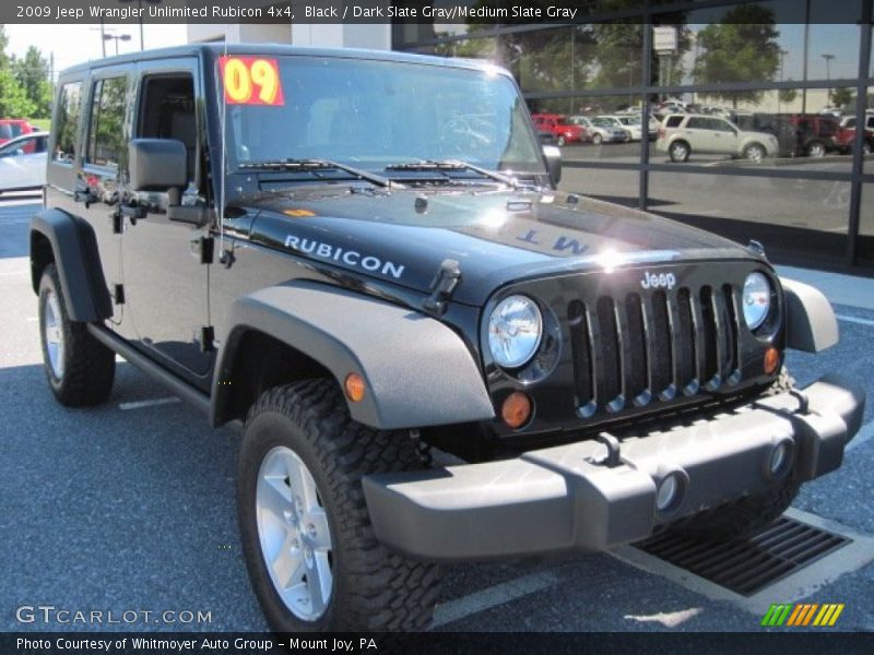 Black / Dark Slate Gray/Medium Slate Gray 2009 Jeep Wrangler Unlimited Rubicon 4x4