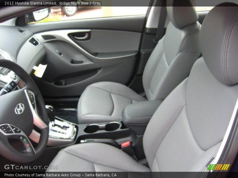  2012 Elantra Limited Gray Interior